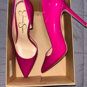 Jessica Simpson Pink Patent Leather Heels